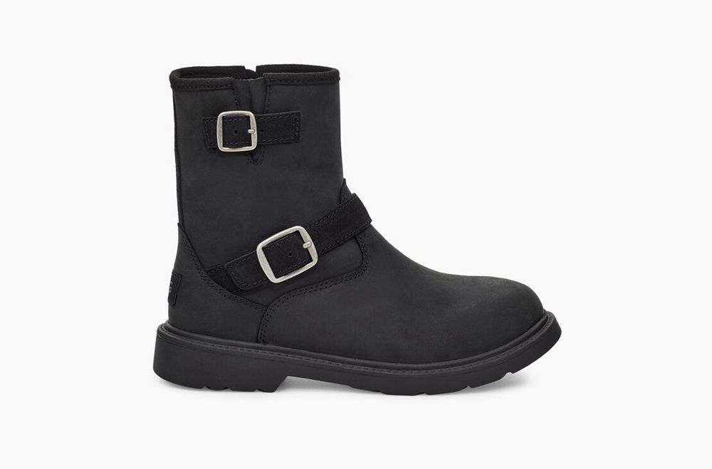 Ugg Kinzey Weather - Kids Boots - Black - NZ (4917VWOTJ)